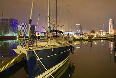 Bremerhaven bei Nacht